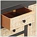 Credenza Bianco e Grigio 75x35x55 cm in Legno Massello di Mango - Foto miniatura 7