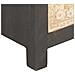 Credenza Bianco e Grigio 75x35x55 cm in Legno Massello di Mango - Foto miniatura 8