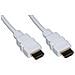 CAVO HDMI 4Kx2K PER PC, NOTEBOOK, HDTV, ECC CONTATTI DORATI MT 0,5 COLORE BIANCO - Foto miniatura 1