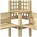 Pergola Angolare con Panca in Legno di Pino Impregnato - Foto miniatura 2