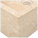 Armadietto Da Bagno In Legno Di Teak Con Lavabo In Marmo Crema - Foto miniatura 7