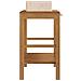 Armadietto Da Bagno In Legno Di Teak Con Lavabo In Marmo Crema - Foto miniatura 9