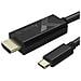 Cavo Adattatore Usb-c Maschio A Hdmi 2.0 4k Maschio 5m Nero - Foto miniatura 1
