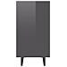 Credenza Grigio Lucido 103,5x35x70 cm in Legno Multistrato - Foto miniatura 6