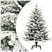 Albero Di Natale Artificiale Con Neve Verde 120 Cm Pvc E Pe - Foto miniatura 1
