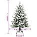 Albero Di Natale Artificiale Con Neve Verde 120 Cm Pvc E Pe - Foto miniatura 4