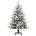 Albero Di Natale Artificiale Con Neve Verde 120 Cm Pvc E Pe - Foto miniatura 5