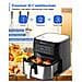 Friggitrice ad Aria 6924843202466 Capacità 5.5 Litri 1700 Watt Colore Nero - Foto miniatura 2