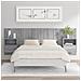 Testiera Letto Con Comodini In Legno Multistrato Grigio Sonoma - Foto miniatura 1