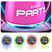 Microfono Karaoke Wireless Bluetooth Con Led E Altoparlante 9w Rosa - Foto miniatura 2