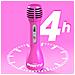 Microfono Karaoke Wireless Bluetooth Con Led E Altoparlante 9w Rosa - Foto miniatura 3