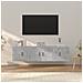 Set Di Mobili Porta Tv 3 Pz Grigio Cemento In Legno Multistrato - Foto miniatura 1