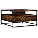 Tavolino Da Salotto Rovere Fumo 80x80x45 Cm Legno Multistrato - Foto miniatura 2