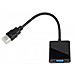 Iahv01 Cavo E Adattatore Video Hdmi Tipo A (standard) Vga (d-sub) Nero - Foto miniatura 3