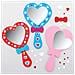 Ax740 Kit Specchio A Forma Di Cuore - Confezione Da 4, Progetto Artigianale In Schiuma Per Bambini, Arti E Mestieri, Fantasia, Feste, Regali, Ricordi - Foto miniatura 1