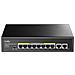 Switch di rete GS1010PE Gigabit Ethernet (10/100/1000) Power over Ethernet (PoE) Nero - Foto miniatura 3