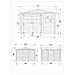 Casa Da Giardino In Legno Naturale H226x316x324 Cm / 9 M²- Magazzino Esterno Con Finestre - Capanno Da Giardino - Timbela M335 - Foto miniatura 6