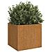 Fioriere 2 Pz 49x47x46 Cm Acciaio Corten - Foto miniatura 2