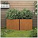 Fioriere 2 Pz 49x47x46 Cm Acciaio Corten - Foto miniatura 10