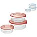 Contenitore Tondo In Plastica Set 'frigo Box' Coperchio Acqua Trasparente - Foto miniatura 1