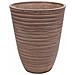 Vaso Tondo Da Esterno Giardino In Fibra Di Argilla Ø29x36 Cm Primula - Tan - Foto miniatura 1