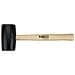Martello In Gomma 72 Mm / 900 G, Manico In Legno - Foto miniatura 1