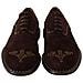 Scarpe Derby Borchiate Marsala Pelle Scamosciata Marrone - Eu43/us10 - Foto miniatura 5