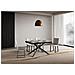Tavolo allungabile 90x120/380 cm Plaker Evolution cemento telaio antracite - Foto miniatura 2