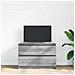 Mobile Porta TV Grigio Sonoma 80x35x54 cm in Legno Multistrato - Foto miniatura 8