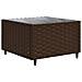 Set Divani Da Giardino 8 Pz Con Cuscini In Polyrattan Marrone - Foto miniatura 3