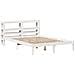 Letto Senza Materasso Bianco 135x190 Cm Legno Massello Di Pino - Foto miniatura 3