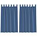 Tende In Voile Con Passanti 2 Pz Blu Reale 140x175 Cm - Foto miniatura 1