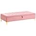 Ottomano Contenitore Aberdeen Velluto Rosa - Foto miniatura 2