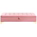 Ottomano Contenitore Aberdeen Velluto Rosa - Foto miniatura 3