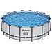 Piscina Fuori Terra - In Giro - 488x122 Cm - Grigio - Include Accessori Coordinati Cb36 - Foto miniatura 6