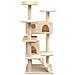 Lusso Casadino -  Albero Per Gatti Con Tiragraffi In Sisal 125 Cm Beige - Foto miniatura 1
