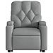 Poltrona Alzapersona Reclinabile Grigio Chiaro in Tessuto - Foto miniatura 9