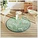 Tappeto da Esterno ARAKIL Verde Ø120 cm in PP - Foto miniatura 3