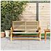 Panchina da Giardino Beige 76x122x73 cm Legno Massello di Acacia - Foto miniatura 3