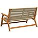 Panchina da Giardino Beige 76x122x73 cm Legno Massello di Acacia - Foto miniatura 4