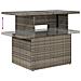 Set Divano da Giardino 5 pz con Cuscini Grigio in Polyrattan - Foto miniatura 7
