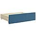 Divano Letto Estraibile con Cassetti Blu 90x200 cm in Velluto - Foto miniatura 5