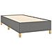 Giroletto a Molle con Materasso Grigio Scuro 80x200 cm Tessuto - Foto miniatura 4
