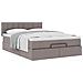 Pouf Letto con Materasso Tortora 140x200 cm in Tessuto - Foto miniatura 5