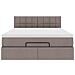 Pouf Letto con Materasso Tortora 140x200 cm in Tessuto - Foto miniatura 7