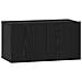 Set mobile TV 4 pcs Rovere nero 120 x 30 x 30 cm - Foto miniatura 5