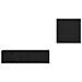 Set mobile TV 4 pcs Rovere nero 120 x 30 x 30 cm - Foto miniatura 7