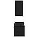 Set mobile TV 4 pcs Rovere nero 120 x 30 x 30 cm - Foto miniatura 8