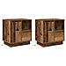 Armadio da Notte con 2 pcs Legno vecchio 50 x 34.5 x 50 cm. - Foto miniatura 1