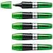 LUMINATOR - Evidenziatore - lunga durata e doppio tratto (2 + 5 mm) - Confezione da 5 - Verde - Foto miniatura 1